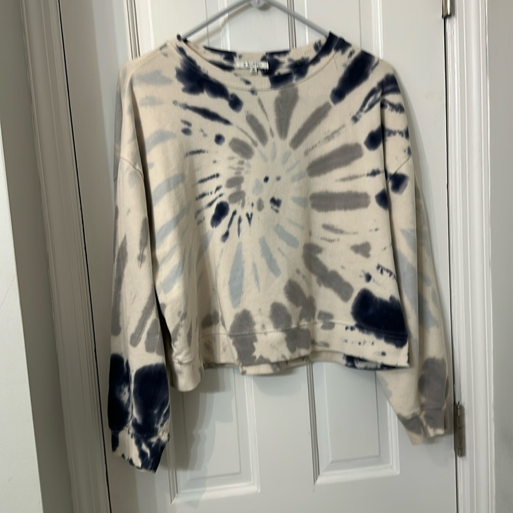 Z Supply M sweatshirt EUC purchased Evereve cotton cream blue gray